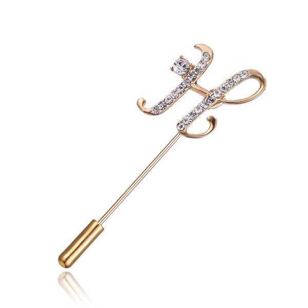 Rinhoo Vintage Pearl Crystal Lapel Pins Women Men Suit Pin Brooch Simple Rose Flower Ginkgo Leaves Brooches Pins Coat Scarf Pin