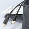USB Printer Cable USB 2.0 to USB B Type B Male Cable Scanner Cord for Printing Laptop Computer Musical Keyboard