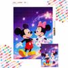 Diamond Painting Kit Full Diamond Round MickeyMinnie Stars Home Decor Craft Gift