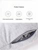 Particle U-Shaped Hooded Neck Pillow: Multi-functional, Light-Blocking, Breathable, for Airplane Nap & Lumbar Support