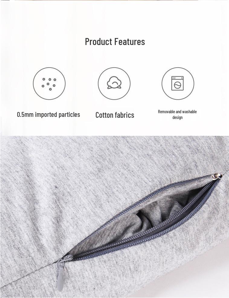 Particle U-Shaped Hooded Neck Pillow: Multi-functional, Light-Blocking, Breathable, for Airplane Nap & Lumbar Support