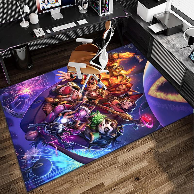Warcraft Game Office Rug Chair Mat, Game Carpet, Suitable for Front Door, Bedroom, Living Room, Desk, Holiday Gift