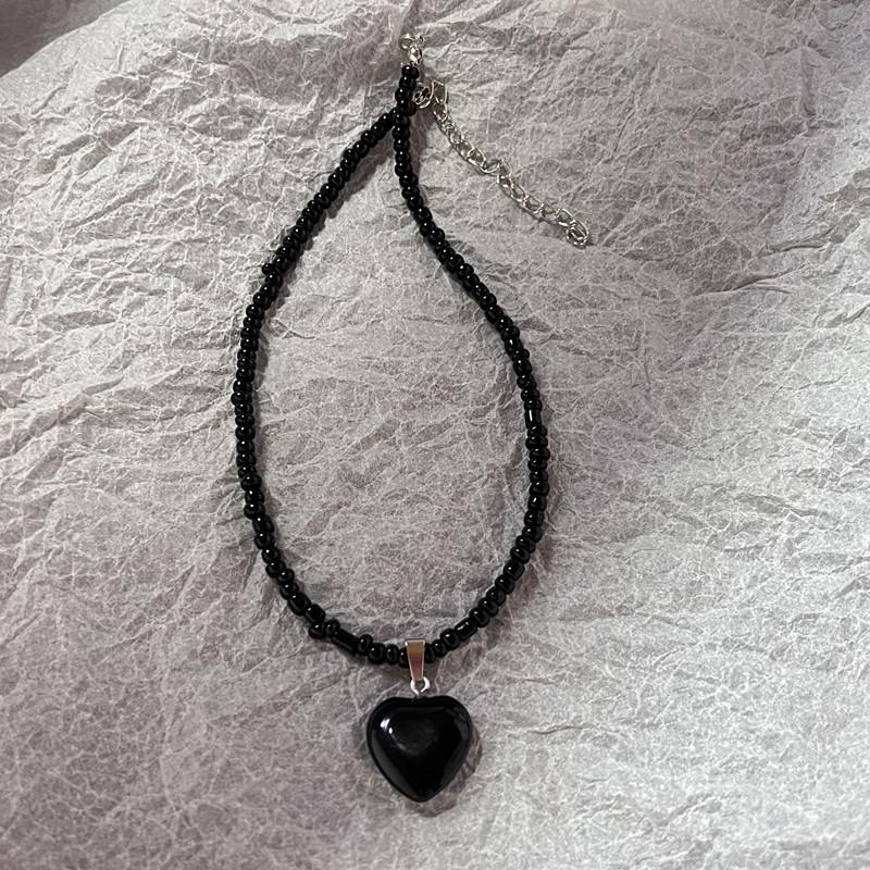 Fashion Metal Y2K Opal Necklace Punk Bohemia Pendant Chain for Women Girls Cool Polaris Necklaces Jewelry Accessories