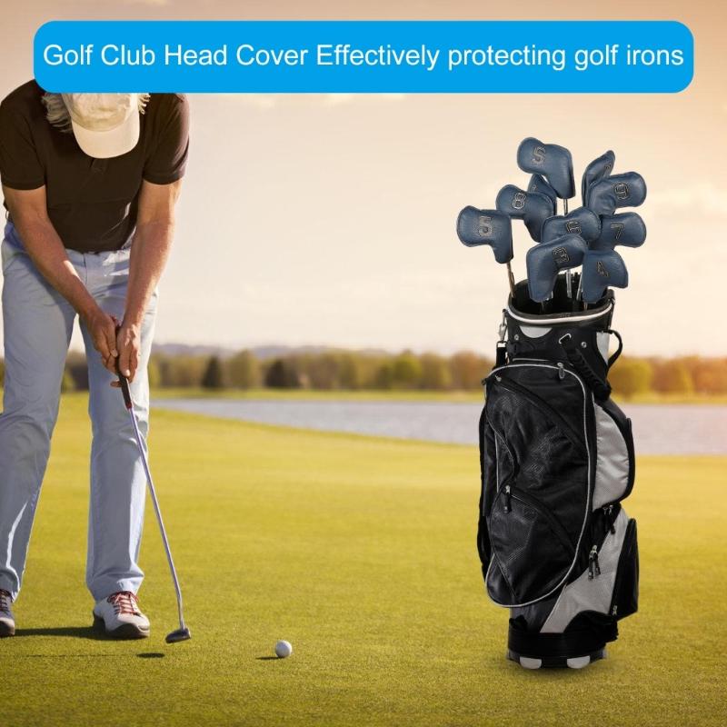 10Pcs Golfs Head Protective Cover for Drivers Golfs Head Cover Putter Protective Guard Golfs Iron Headcover Club Cover