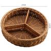 Imitation Rattan Storage Basket Fruit Basket Snack Tray Refreshment Tray Candy Box Dried Fruit Plate Fruit Plate Storage Box