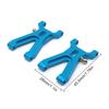 2 Pieces Remote Control Car Front Swing Arms Steering Gear Metal DIY Repair Tools Reinforcement Replacement for A949 A959