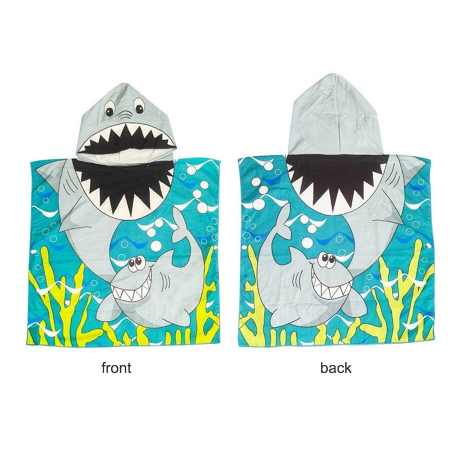Children Bathing Stuff Kids Hooded Cape Towel Boy Shark Bathrobe Baby Dinosaur Bath Towel Girls Unicorn Beach Towel Wrap Blanket