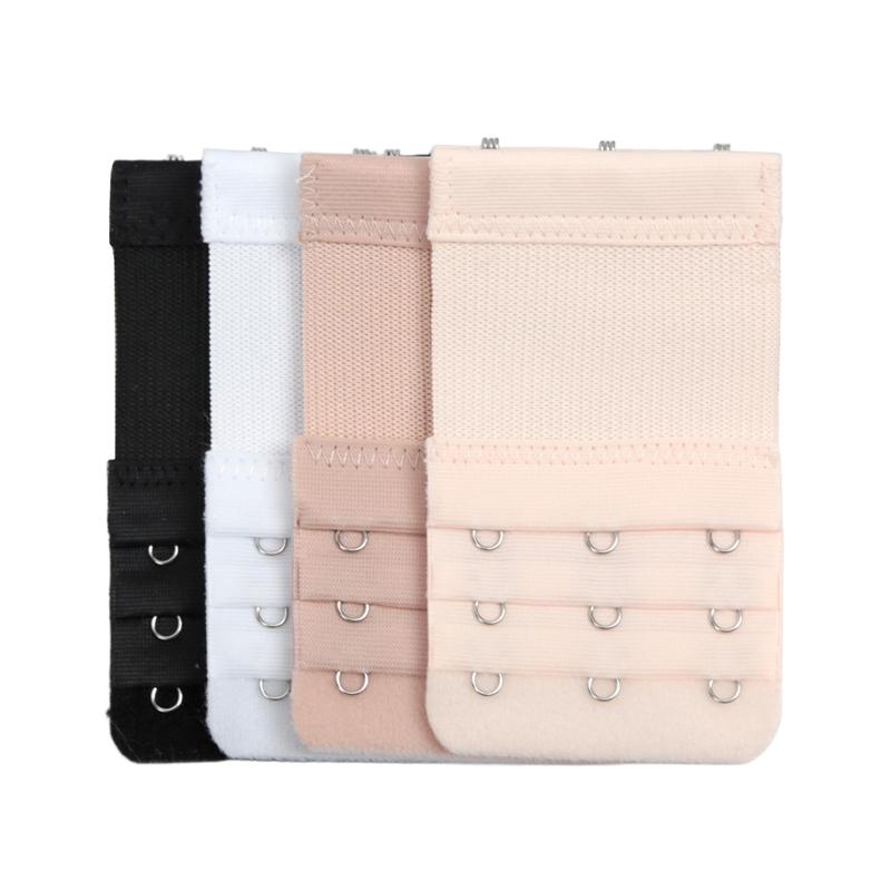 4 Stück, 3 Reihen mit 3 Haken-Verlängerungsbändern, Elastisches Band, Weiche und Bequeme BH-Träger, Damen-Unterwäschezubehör