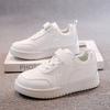 Children's Little White Shoes 2025 Spring and Summer New Girls' White Sports Shoes Students Breathable Net Shoes Boys' Casual Board Shoes