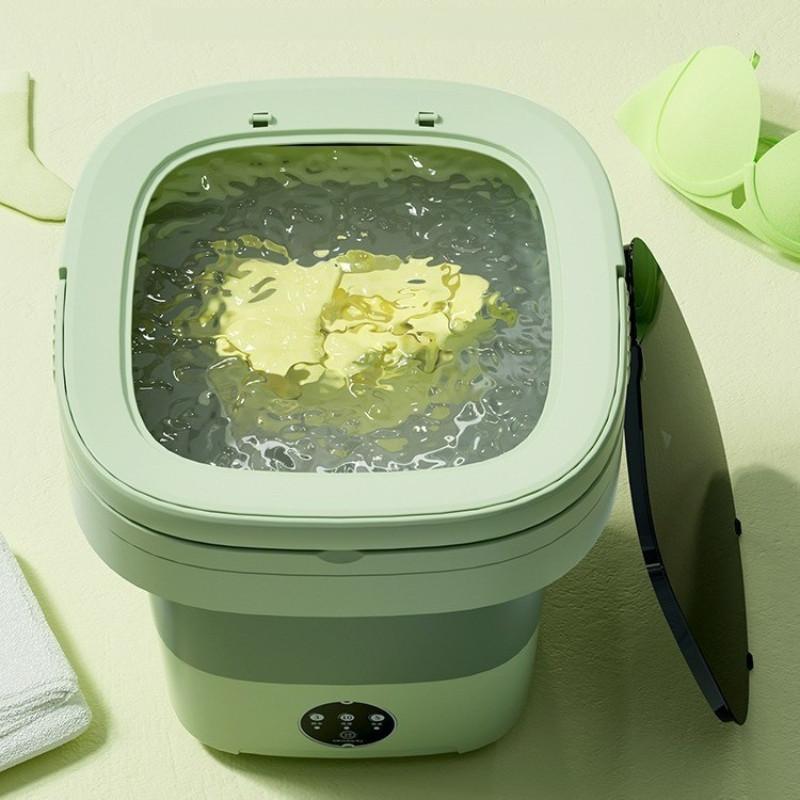 11L Large Capacity Fully Automatic Foldable Electric Washing Machine Small Portable Underwear Elution Integration Machine