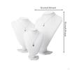 Portrait Necklace Display Stand Velvet Jewelry Holder Organizer for Store
