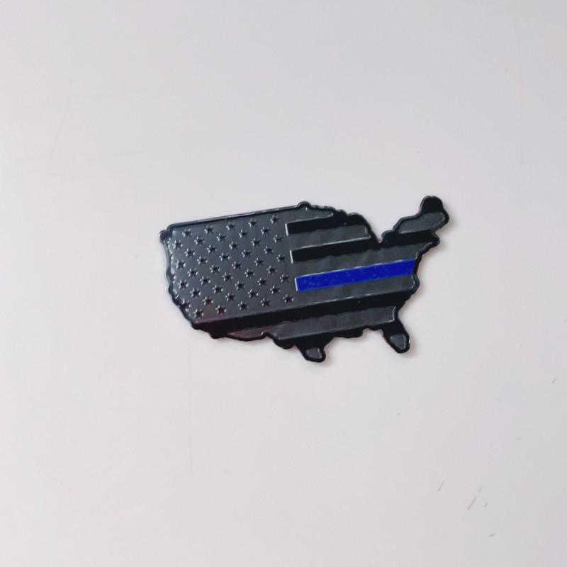 USA Flag Metal Car Sticker for American Trucks & Pickups - Suitable for Fender & Rear Emblem