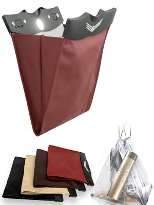 Zakya Auto Müll Bequem Auto Autositz Tasche Auto Aufbewahrung Kleinartikel LED PU Inklusive Griff Müllbeutel Dose, Zubehör, Tasche, Etui, Organizer, Licht,