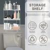 Over The Toilet 3 Tier Storage Organizer No Drilling Toilet Storage Shelf Metal Multi Functional Storage Rack for Bathroom