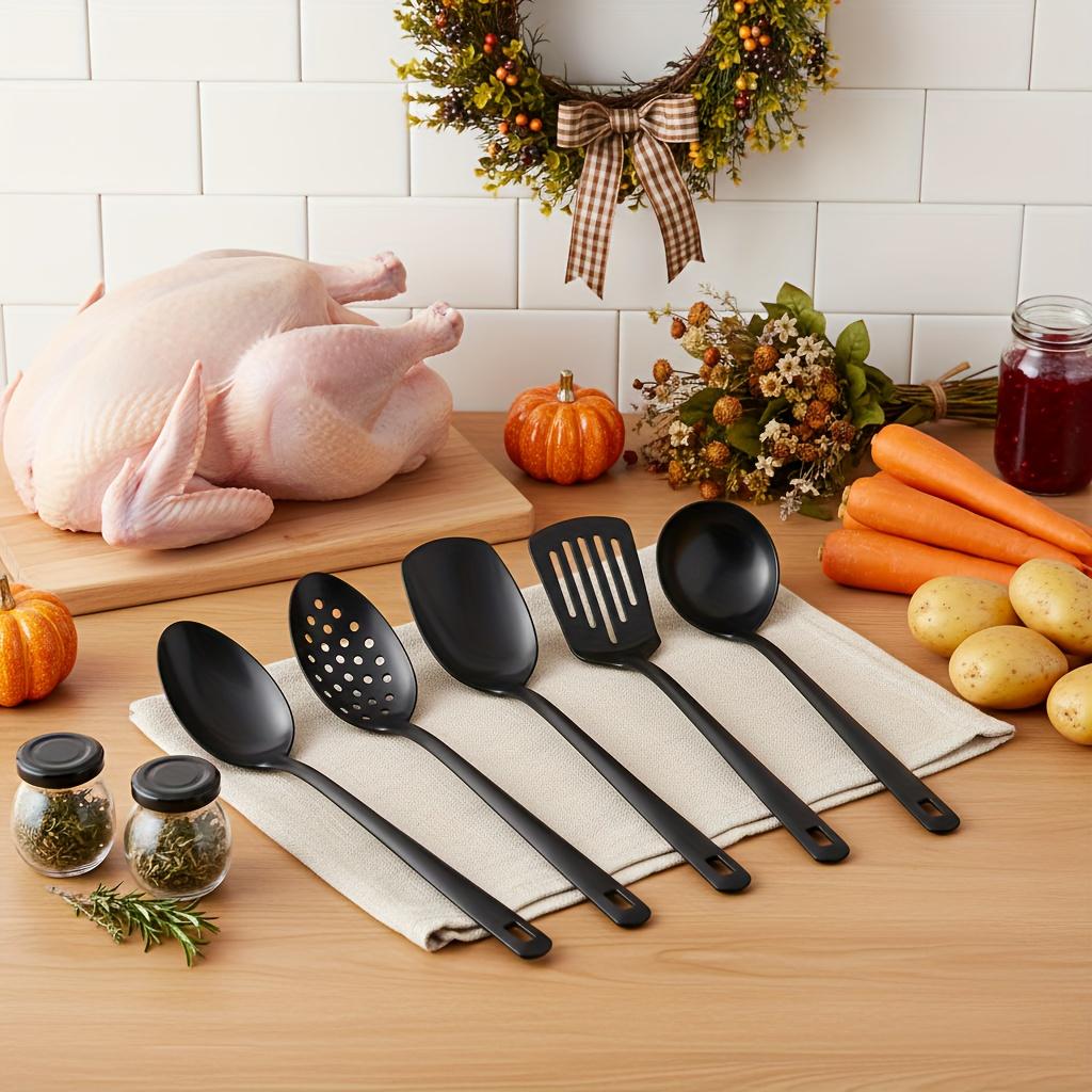 6-piece stainless steel cookware set | Korean-style spatula, soup ladle, and strainer: a set of kitchen utensils for home cooking