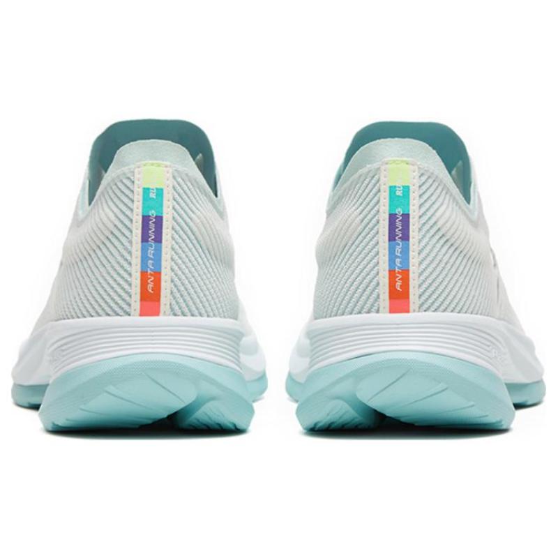 Anta Hydrogen Run V Slip Resistant Abrasion Resistant Low top Casual Running Shoes Men's White Blue Sneakers 112325540-1