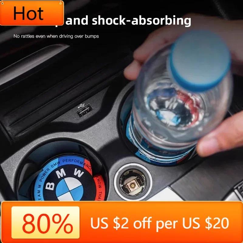IGRZ5 Hot 2025 2Pcs Rubber Car Coaster Buffer Anti Noise Mat Cushion For BMW F15 G05 F16 G06 F25 G01 G08 F26 G02 F07 F10 G07 G20