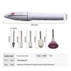 Portable Mini Electric Manicure Grinder Pen with 5 Grinding Heads
