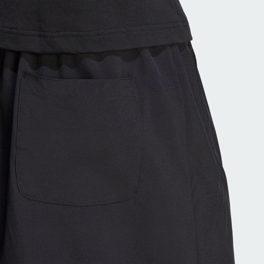 Adidas Originální šortky se stahovací šňůrkou s logem tří pruhů Pánské spodní díly Černé HZ0704