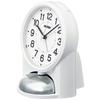 Seiko Clock Alarm Clock Table Clock Analog Loud White PYXIS RAIDEN NR454W 149×116×113mm