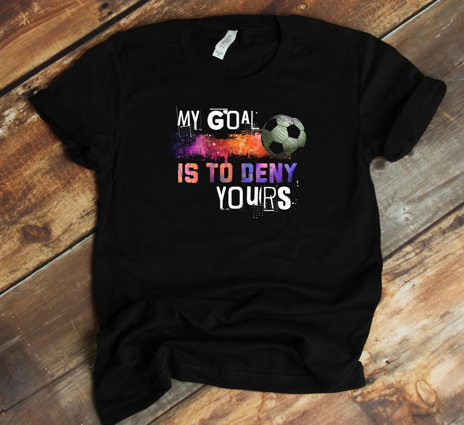 Soccer T-Shirt - Goalkeeper Shirt - Goaltender - Football - Funny Goalie M