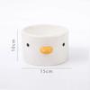 Cute Chick Design Ceramic Pet Cat Dog Bowl MW017 Drinking Bowls For Small Puppy Dogs Adult Cats Feeding Food And Water 200/500ml
