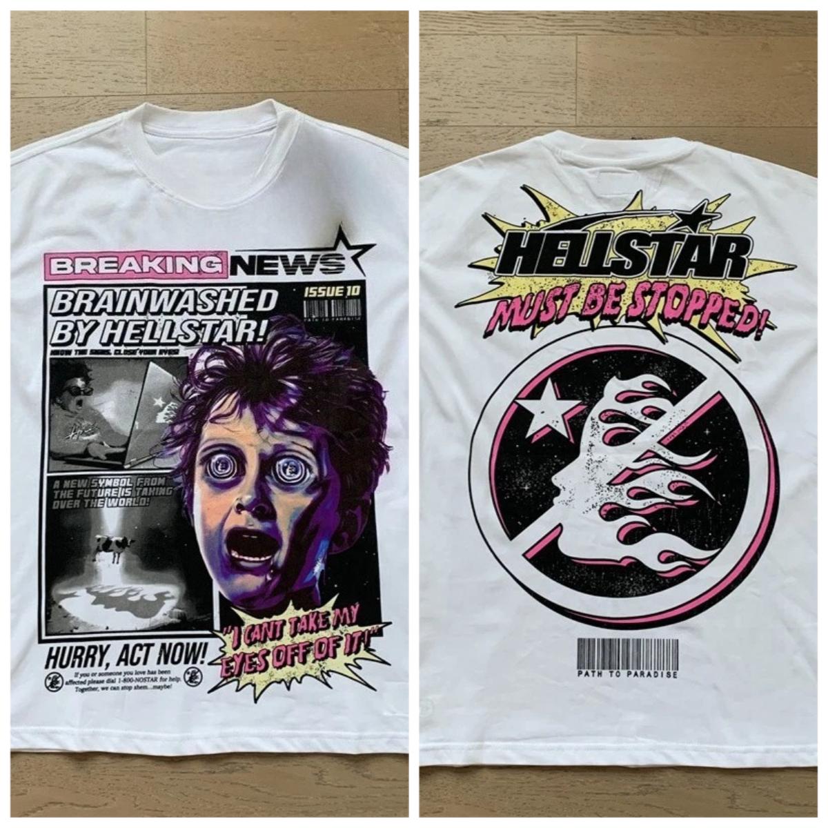 

Breaking News Tee Men s Cotton Short Sleeve T-shirt S-4XL Men Women Summer Half-sleeved Outdoor Vintage Alphabet Pattern 4XL