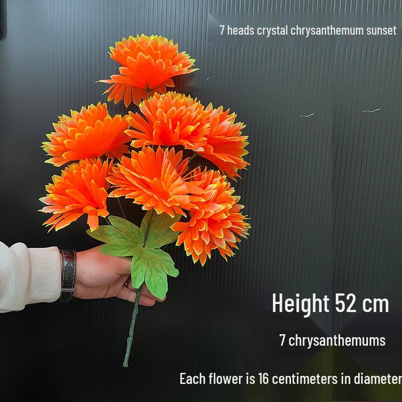 Chrysanthemum Silk Flowers for Qingming Festival Grave Offerings