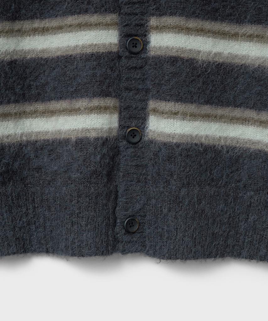 Belier Brushed Tom Cardigan - Multi Navy