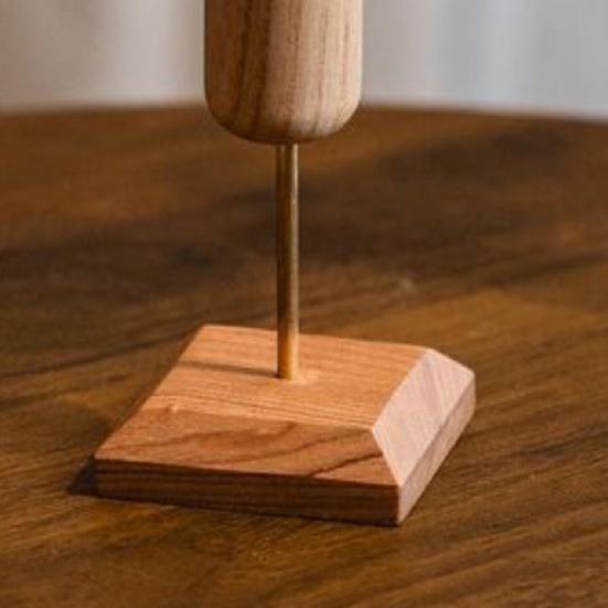 Plant Propagation Station Wooden Stand with Glass Test Tube Vase