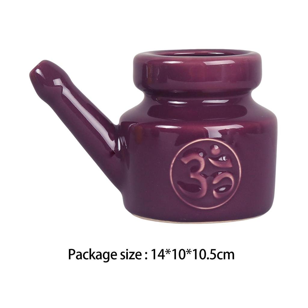 Ceramic Neti Pot Leakproof Sinus Rinse Pot Durable for Nasal Cleansing 350ml 