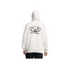 Under Armour Rival Loose Fit Hooded Sweatshirt Men Sweatshirts Peak-White Black 1389428-110