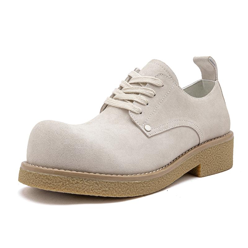 Fashion British Style Men Genuine Leather Casual Shoes Classic Outdoor Antiskid Oxford Dress Shoes Handmade Designer Business Flat Shoes