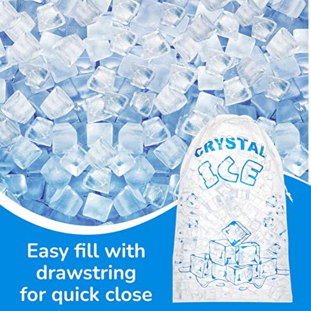 10 Pounds Storage 20 X 12 Inch Ice-bag Storage With Drawstring Plastic Bag Heavy Duty Ice Bags