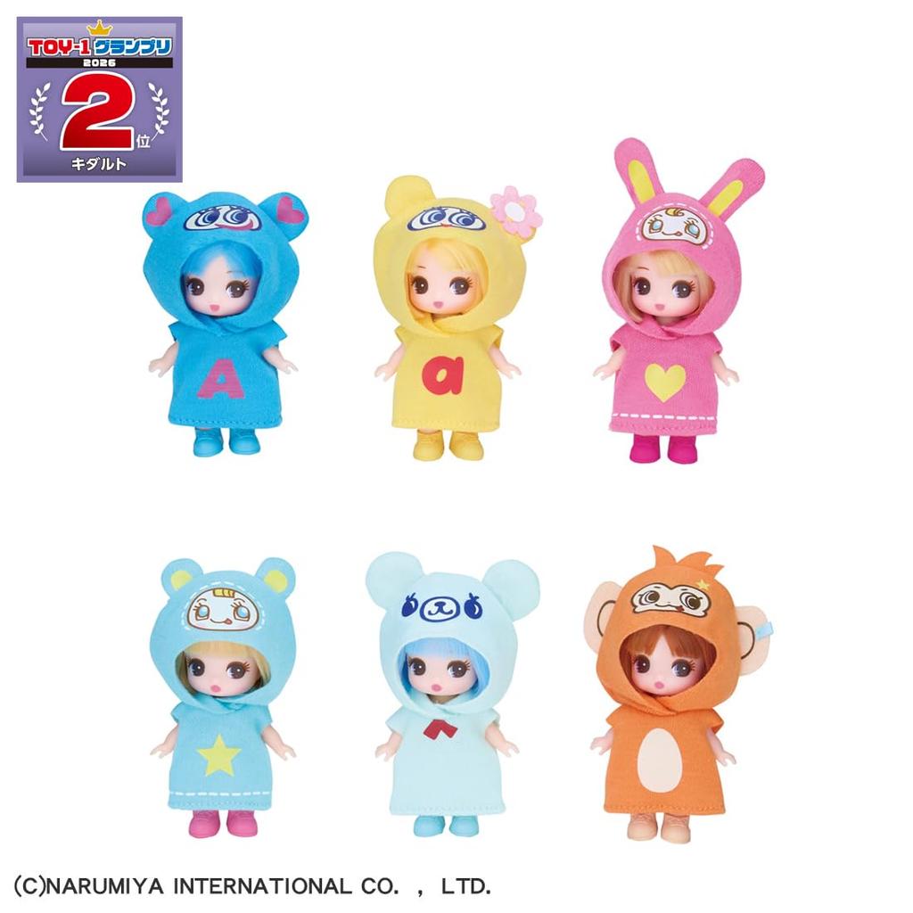 TAKARA TOMY Doll Petit Narumiya Characters Collection Pretend Play Toy for Ages 3 and Up Licca-chan Licca-chan Dress-up
