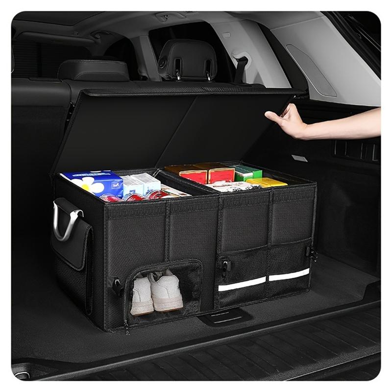 A28G-Big Capacity Car Storage Box Universal Car Trunk Organizer Cargo Storage Tool Auto Trunk Box