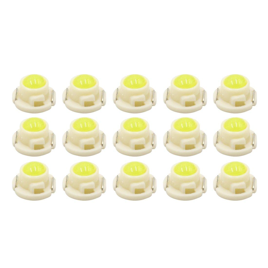 uxcell T4.7 LED Light Car Instrument Light 12V White Wedge
