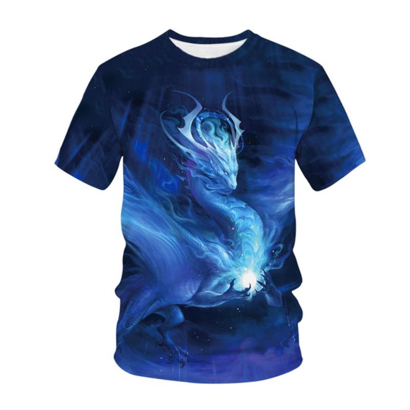 Letná móda Jurský park Dinosaurus 3D tlač Detské tričko Ležérne tričko Chlapci Dievčatá Unisex Detské oblečenie Tričká Topy