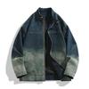 Men's American Retro Denim Cotton Jacket - Spring New Arrival, Lapel Motorcycle Style, Loose Casual Fit
