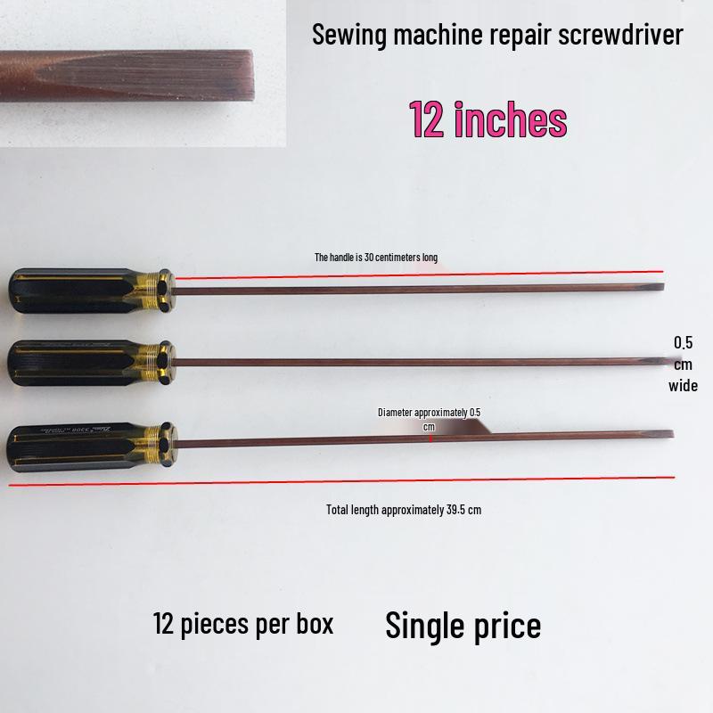 12-inch Magnetic Flathead Screwdriver for Repairs and Maintenance 12-inch flathead screwdriver