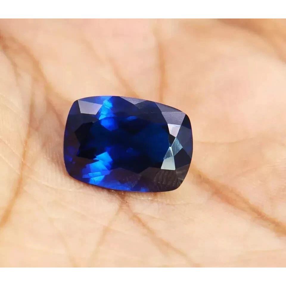 Natural Amazing Cushion Blue Ceylon Sapphire 20-22 Ct Beautiful Gemstone