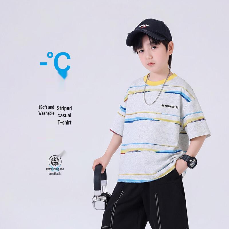 Boys  Cotton Blend Short Sleeve T-Shirt 110