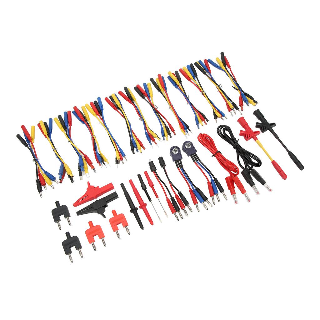 Automotive Circuit Test Leads Kit Multimeter Electrical Testers Diagnostic Tools Wire Connectors Adapter Cables with Carrying Bag