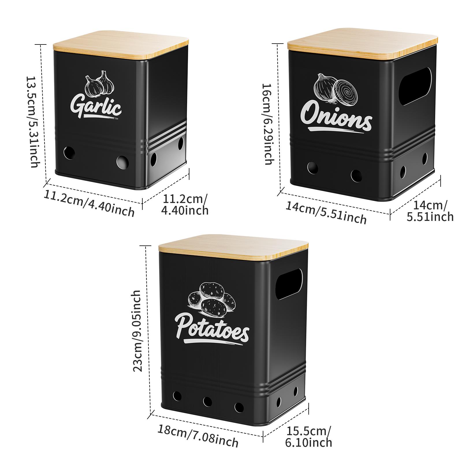 

Ящик для хранения картофеля чёрный