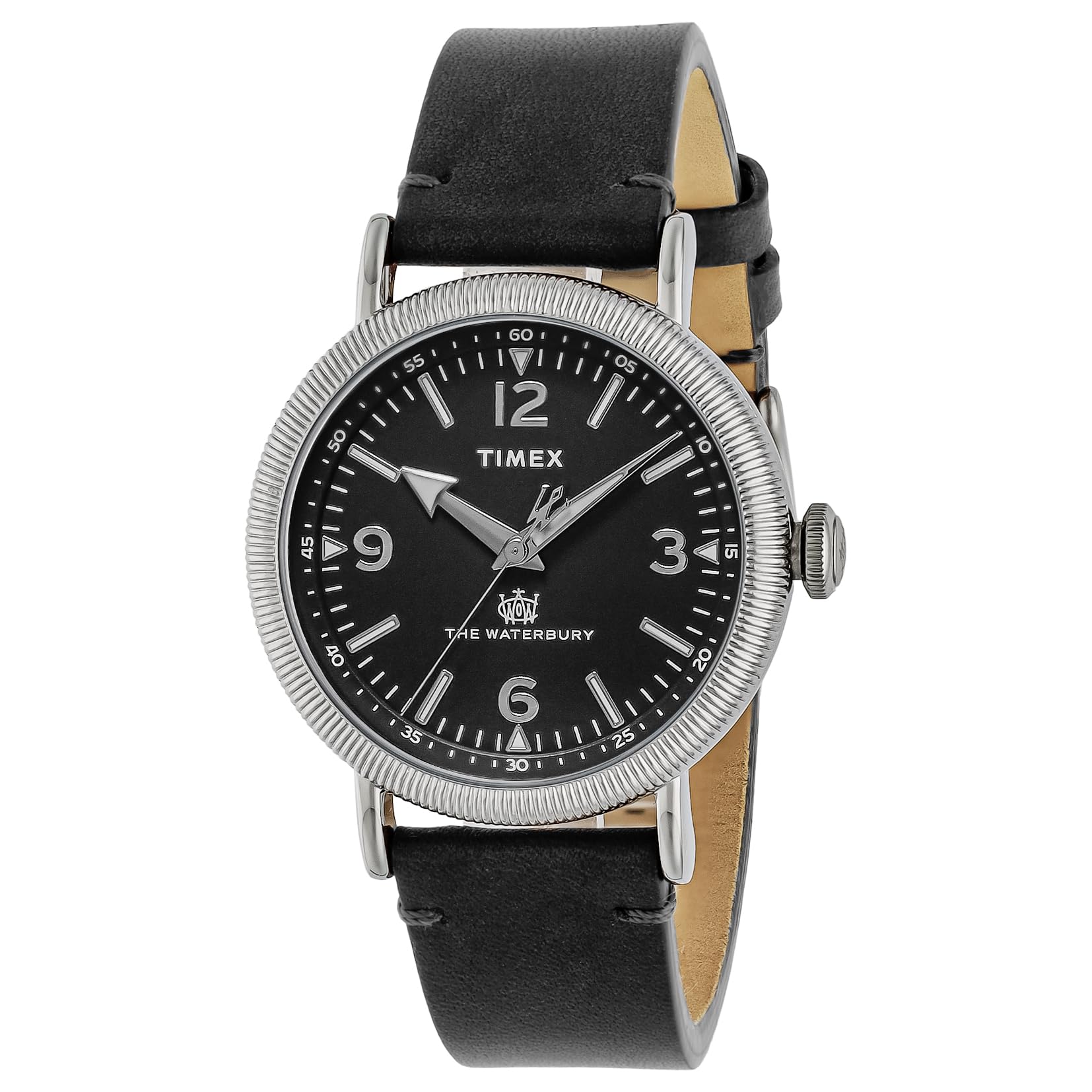 

[TIMEX] Часы Timex Waterbury с черным циферблатом из нержавеющей стали и минеральным стеклом, кварцевые, филиппинский бренд TW2W20200, мужские