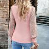 Women's Half Turtleneck Long-sleeved Sequined Patchwork Knitted Top