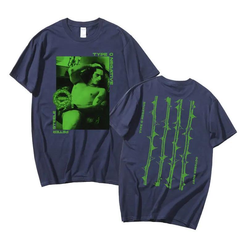 

2025 Summer Oshaped Negative Artistic Aesthetic Tshirt Mens Fashion Cotton Tshirt Retro Rock Band Hiphop Oversized Tshirt 4XL