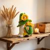 Resin Sunflower Dwarf Ornaments for Garden and Windowsill Decor