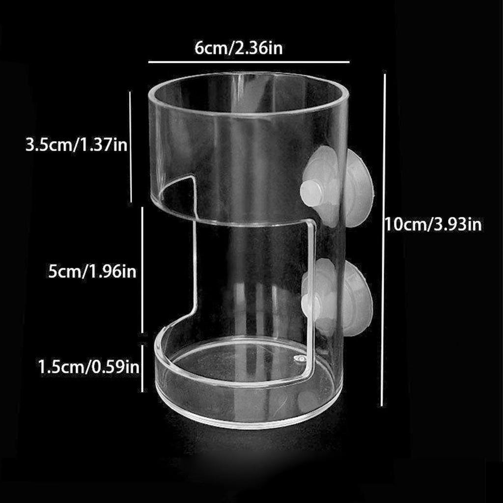 Transparent Fish Feeder, Feeding Circle Feeding Tube Sinking Type, Suitable For Freshwater And Seawater Fish Tanks, Convenient