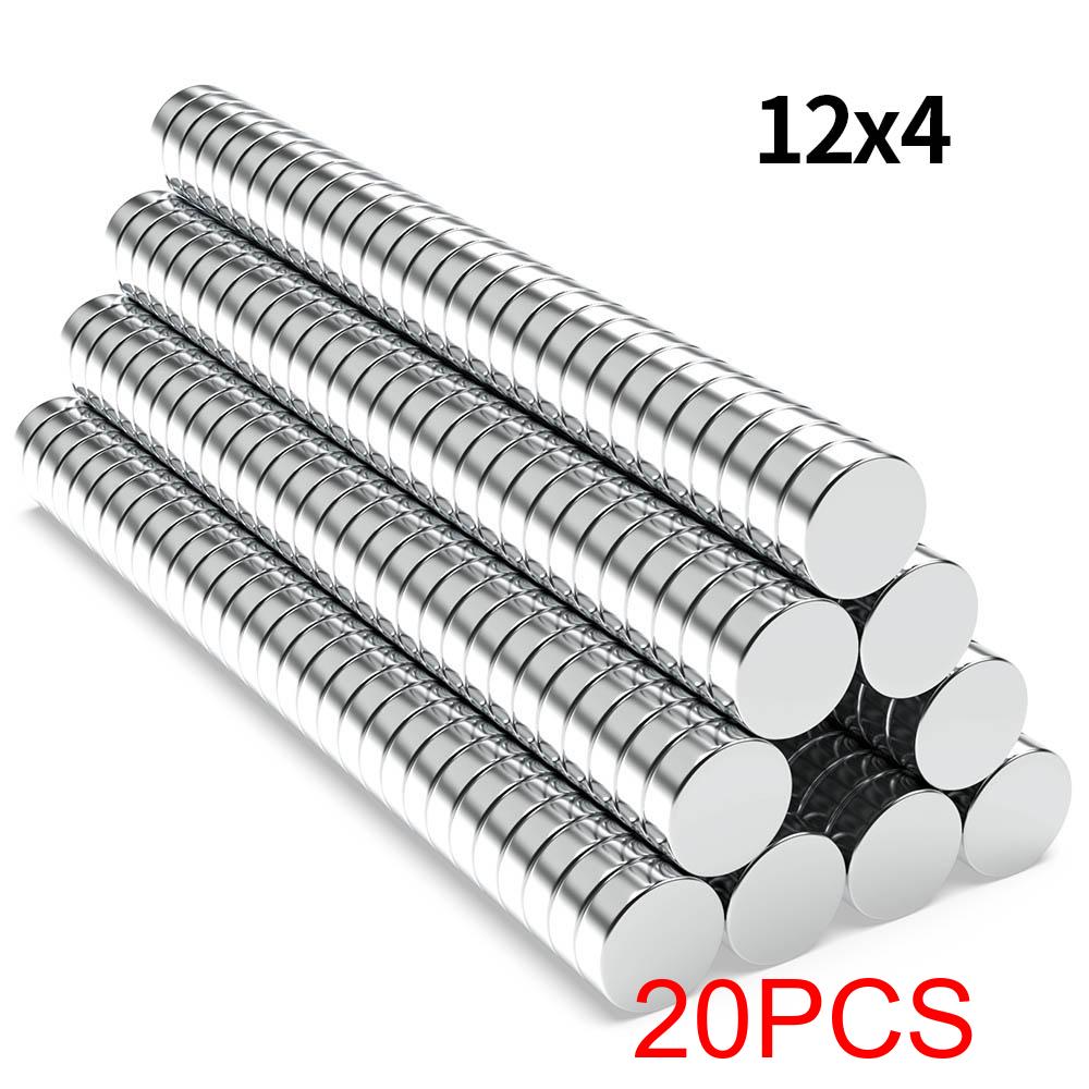 Super Strong Neodymium Magnet N35 NdfeB Permanent Magnetic imanes Round Powerful Magnets Refrigerator Magnet 3x4/8x4/12x4/20x4